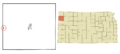 Sherman County Kansas Incorporated and Unincorporated areas Kanorado Highlighted