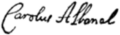 Signature of Charles Albanel (1616–1696)