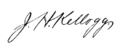 Signature of John Harvey Kellogg