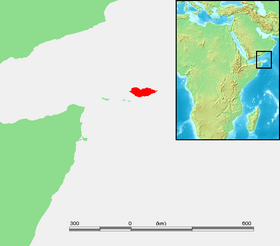 Localización de la isla de Socotra.