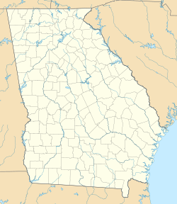 Milledgeville ubicada en Georgia (Estados Unidos)