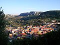 Veduta di Cargeghe in primavera