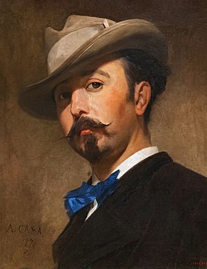 Archivo:(Barcelona) Retrat del pintor Joaquim Vayreda - Antoni Caba - Museu Nacional d'Art de Catalunya