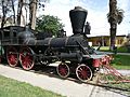 Antigua locomotora "Copiapó", año 1850. En la ciudad de Copiapó, Región de Atacama, Chile