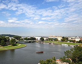 Boat on the Vistula River in Kraków, Poland.jpg