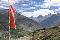 Buddhist flag, Bhaga Valley, Lahaul and Spiti, India