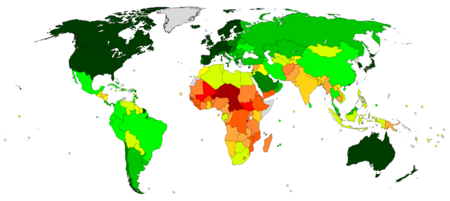 Archivo:Countries by Human Development Index (2020)