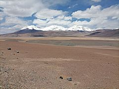 El "Nevado Tres Cruces", Región de Atacama, Chile