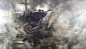 El choque, de Salvador Abril (Museo del Prado)