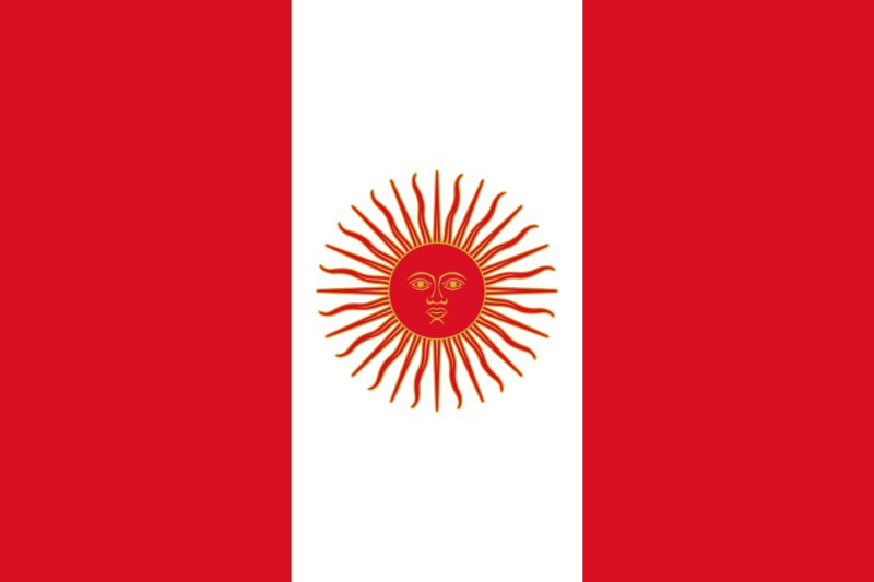 Flag of Peru (1822–1825)