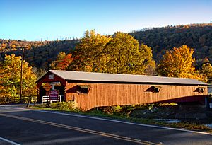 Archivo:Forksville Covered Bridge Narrow