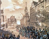 Archivo:Frankfurt am Main Barrikade 1848