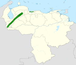Distribución geográfica del tororoí excelso.