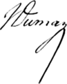 Jean-Baptiste Dumas signature