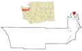 Jefferson County Washington Incorporated and Unincorporated areas Port Townsend Highlighted