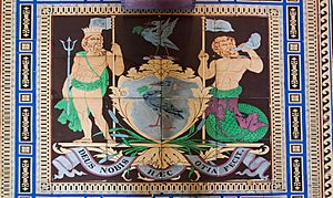 Archivo:Liverpool Town Hall Encaustic Tiles Liverpool Arms and Moto