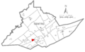 Map of Park Forest Village, Centre County, Pennsylvania Highlighted