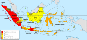 Archivo:Map of the United States of Indonesia-es