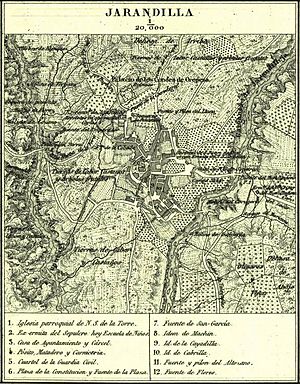 Archivo:Mapa de Jarandilla, 1840-1870, de Francisco Coello