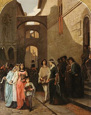 Archivo:Matrimonio medievale - le nozze di Buondelmonte