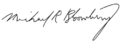 Michael Bloomberg Signature