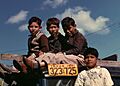 No Known Restrictions- Boys sitting on truck parked at the FSA ... labor camp, Robston, Texas by Arthur Rothstein, 1942 (LOC)