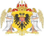 Ornamented Coat of Arms of Maria Theresa, Holy Roman Empress.svg
