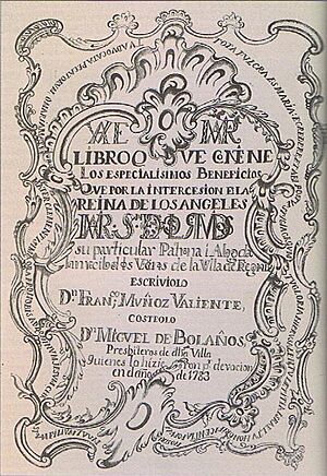 Archivo:Portada del Libro de los Milagros