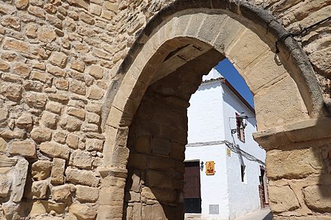 Primer plano puerta de Granada