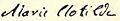 Signature of Marie Clotilde de France, 1793
