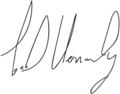 Ted Kennedy Signature