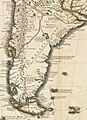 Terre Magellanique (Patagonia) in Carte du Paraguay, du Chili, du Detroit de Magellan