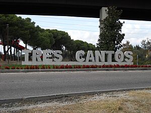 Archivo:Tres Cantos cartel granito