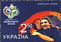 Ukrainian Stamp Fifa Wold Cup Shevchenko
