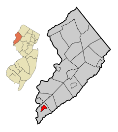 Warren County New Jersey Incorporated and Unincorporated areas Alpha Highlighted.svg