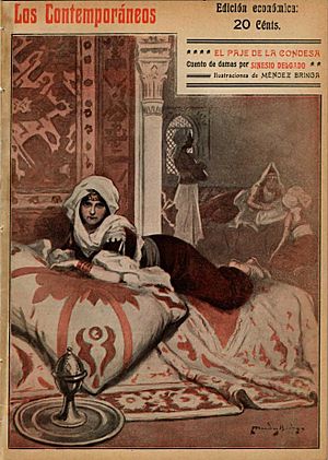 Archivo:1910-06-24, Los Contemporáneos, El paje de la condesa, de Sinesio Delgado, Méndez Bringa