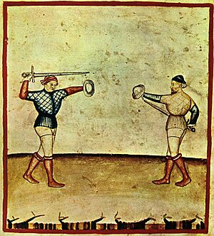 Archivo:38-svaghi, lotta, Taccuino Sanitatis, Casanatense 4182.