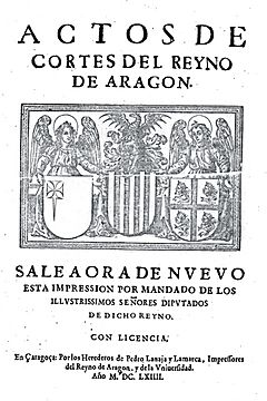 Archivo:Actos de Corte del Reino de Aragón