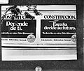 Affiches in Spanje in verband met verkiezingen over nieuw grondwet 6 december aa, Bestanddeelnr 930-0184