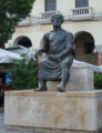 Aristotelous Square - Aristotle statue