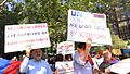 Armenians staged a protest in front of the UN office in New York over the Azerbaijani attack on Nagorno-Karabakh, 3