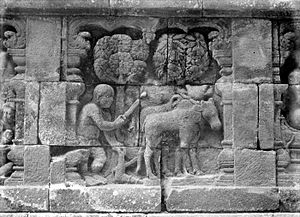 Archivo:COLLECTIE TROPENMUSEUM Bas-reliëf op de Borobudur TMnr 10027564