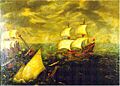 Combate naval entre españoles y holandeses (s. XVII)