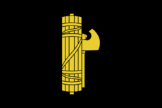 Archivo:Flag of the National Fascist Party (PNF) variant 2