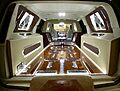 Interior de carroza Funebre fabricada en Mexico