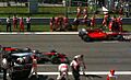 Italian GP starting grid (Alonso and Button)