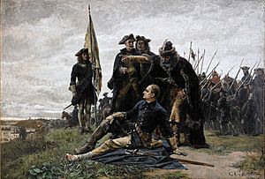 Archivo:Karl XII and Ivan Mazepa after The Poltava Battle by Gustaf Cederström