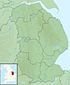 Lincolnshire UK relief location map