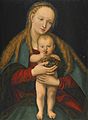 Lucas Cranach d.J. - Jungfrau und Kind mit Weintraube