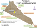 Mapa de la Parroquia Pedro Briceño Méndez